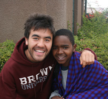 Matt Severson with his inspiration for The School Fund, John Medo